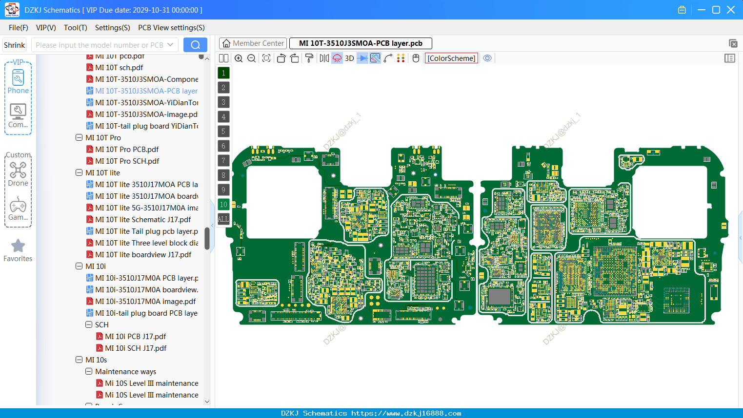XiaoMi MI 10T-3510J3SMOA-PCB Layer